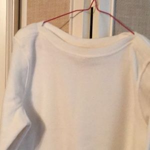 Off white fleece top